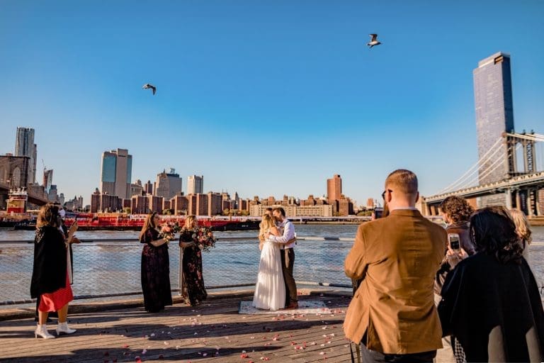 Brooklyn Bridge Park Micro-wedding | 2020 Micro-Wedding of Rachael and Nathan